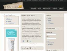 Tablet Screenshot of dinlertarihi.net
